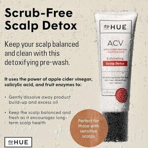 NWT dpHUE ACV Exfoliating Scalp Detox - 4 Oz - Helps Reduce Shedding